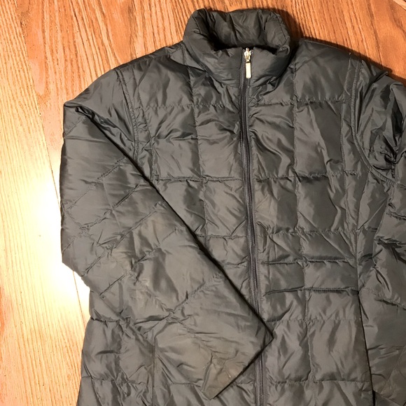 Lands' End Jackets & Coats Lands End Womens Puffer Jacket Navy Blue